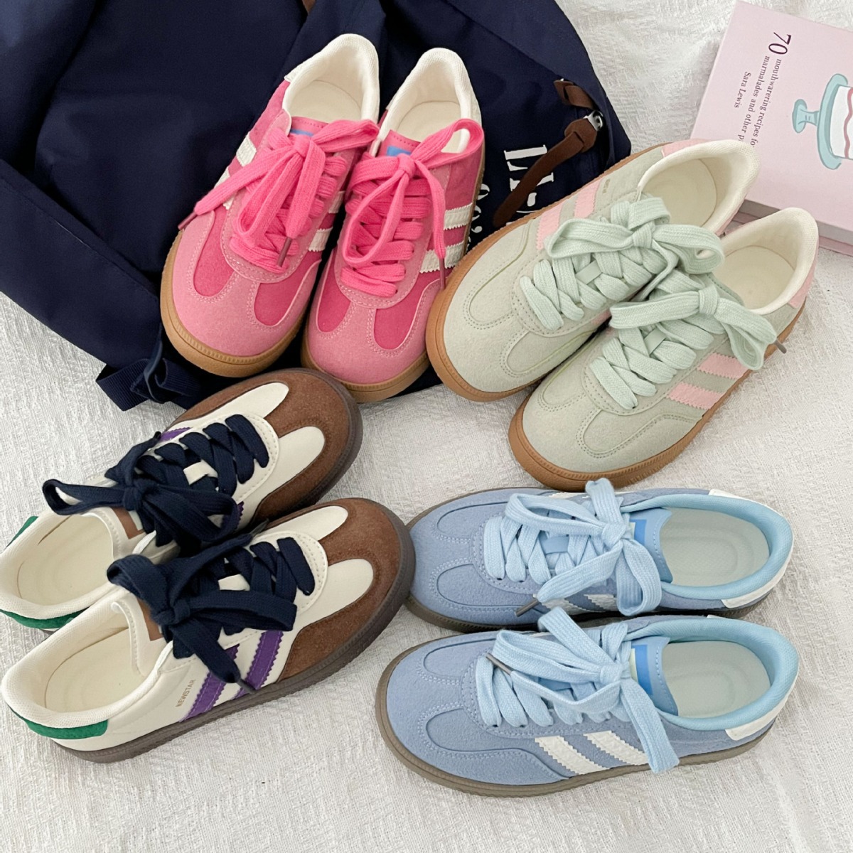 Guipure Lace Panel - Zapatillas estilo vintage para mujer, zapatillas