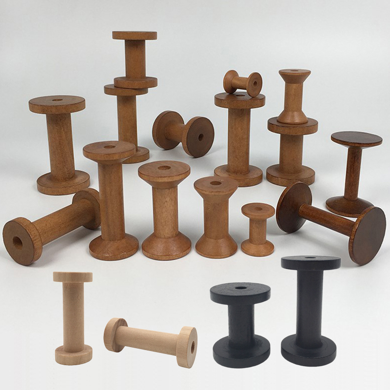 Organza Ribbon Spool - 10 unids/set carretes de madera Natural