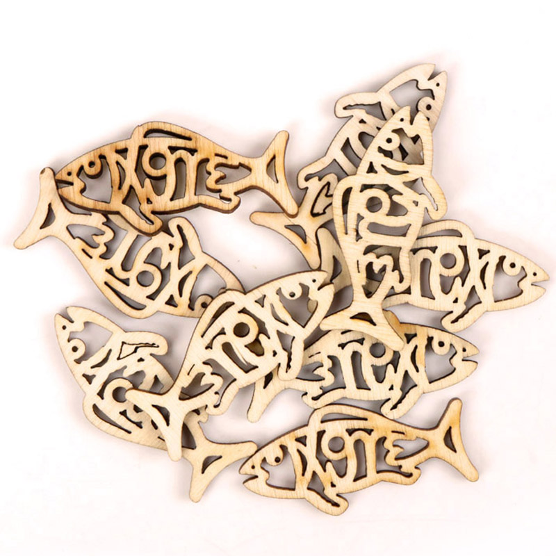 Embellishments For Scrapbooking - Pintura de madera con forma de