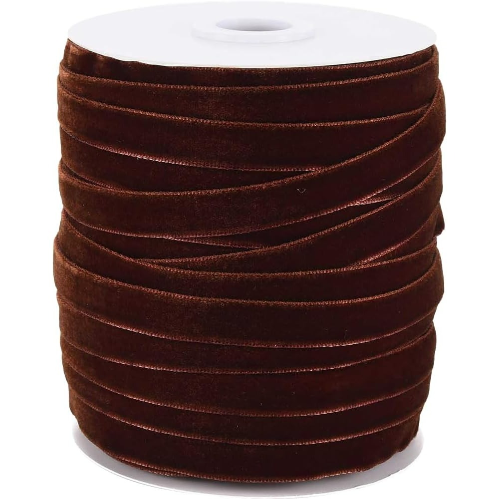 Velvet Ribbon Roll - 50 yardas 3/8 pulgadas cinta de