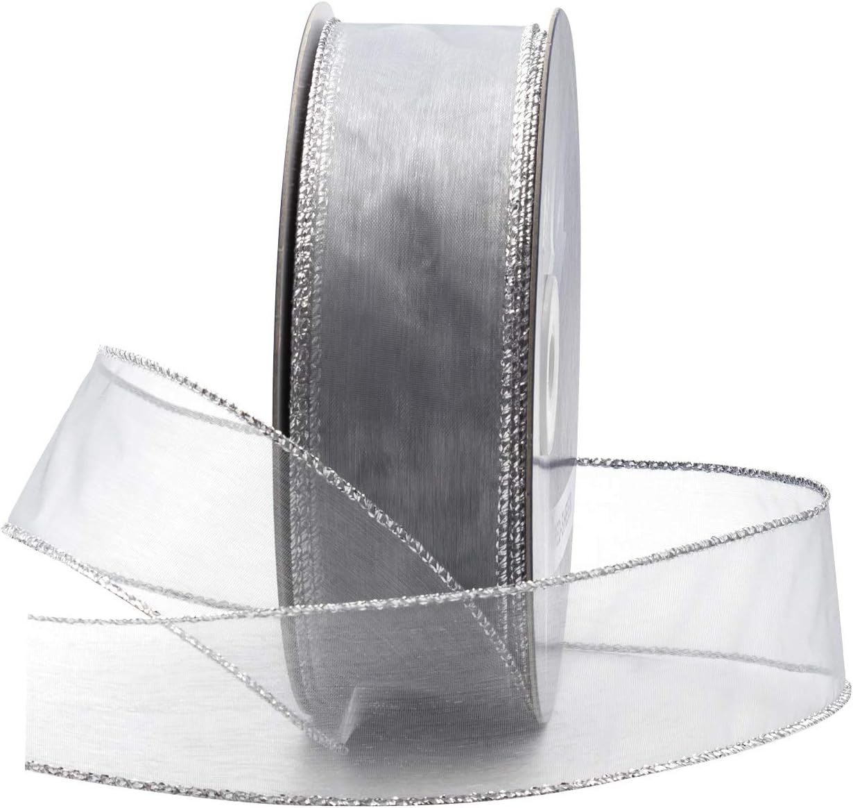 Organza Ribbon Spool - Cinta de Organza Transparente con Alambre