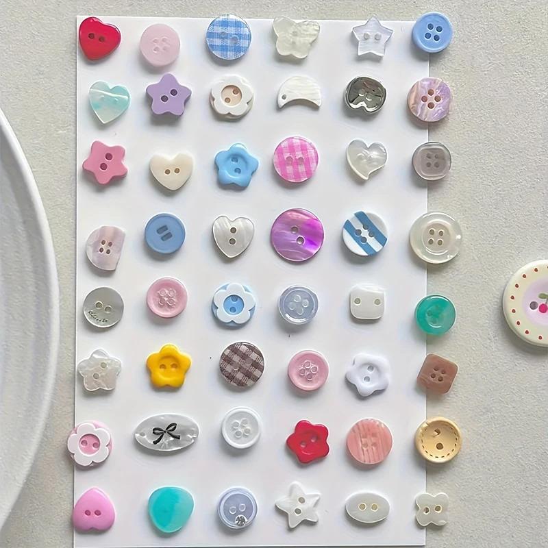 Embellishments For Scrapbooking - 10 Piezas de Botones Decorativos para
