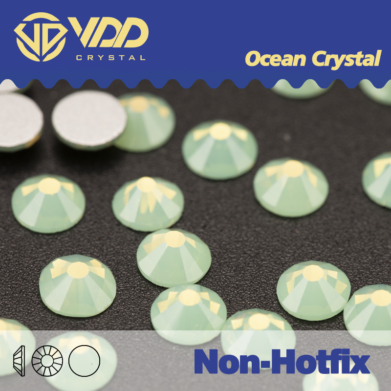 Hotfix Rhinestone Sheet - VDD 046 Cristales de ópalo verde