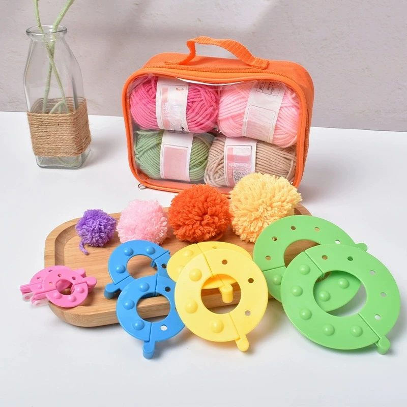 Pom Pom Maker Tool - 8 Uds. De bolas de pelusa