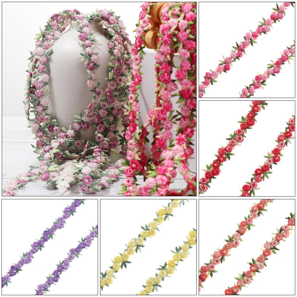 Lace Ribbon Trim - Cinta de encaje floral soluble en