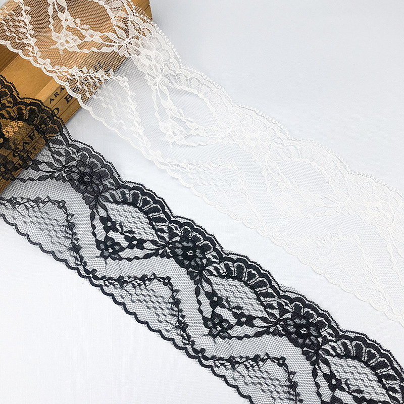 Lace Ribbon Trim - Cinta de encaje no elástica de