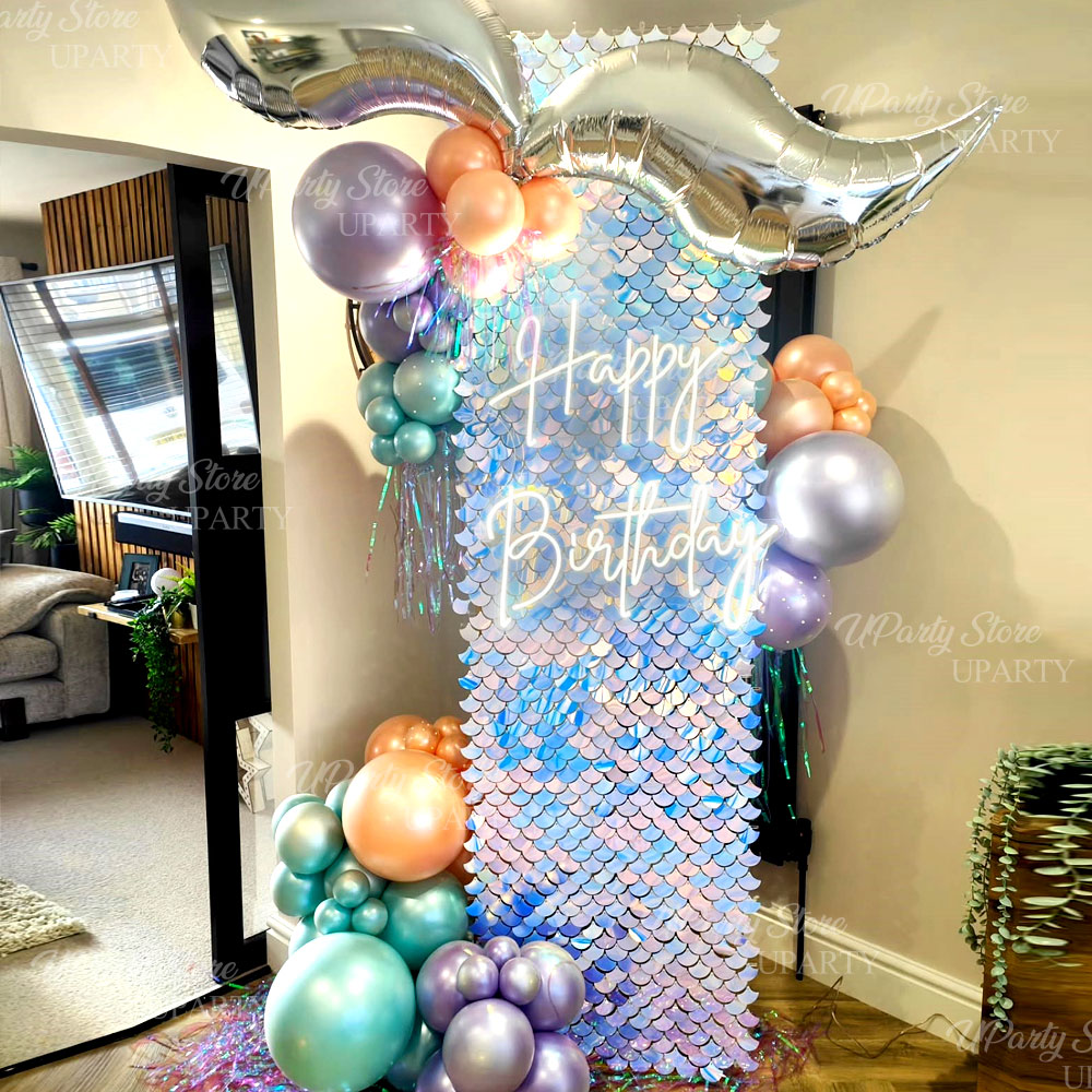 Sequin Fabric Panel - 12 Paneles de Pared con Lentejuelas