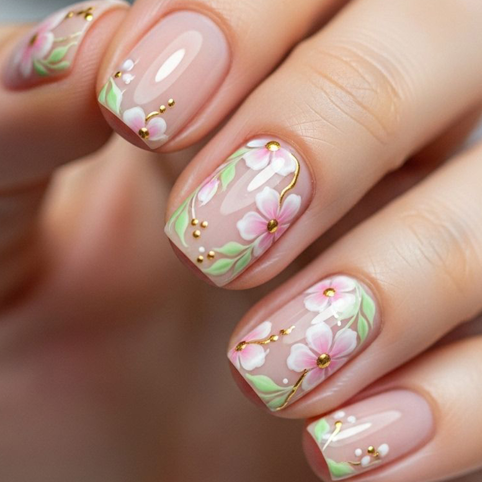 Embroidery Embellishments - Uñas postizas cortas y medianas para