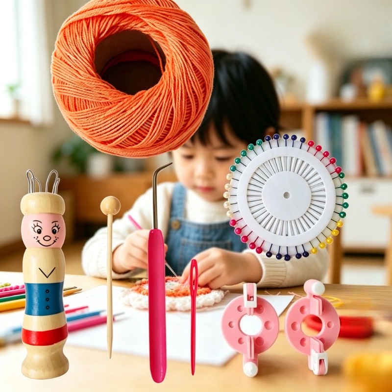 Pom Pom Maker Tool - Juego de herramientas de tejido francés