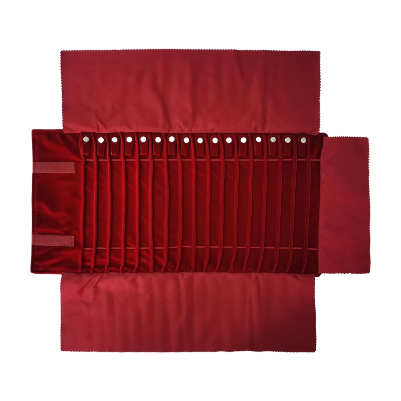 Velvet Ribbon Roll - Estuche Organizador de Joyas de Viaje,