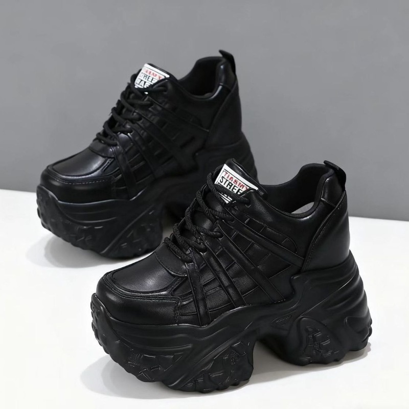 Guipure Lace Panel - Nuevas Zapatillas Deportivas de Plataforma con