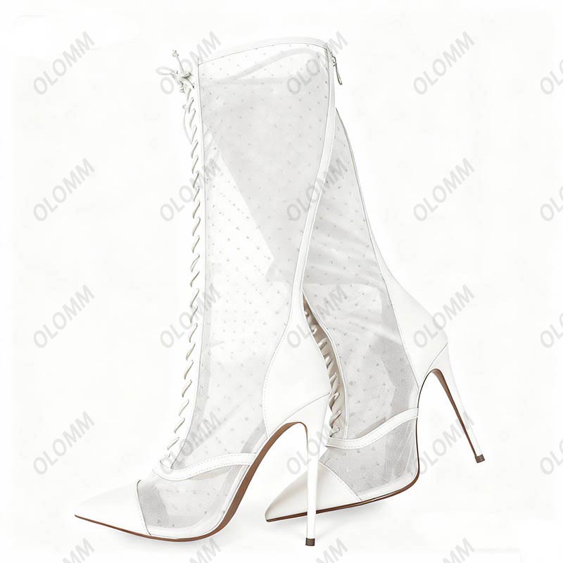 Olomm Artisan Made Botas de ma - Guipure Lace Panel reseña y precio