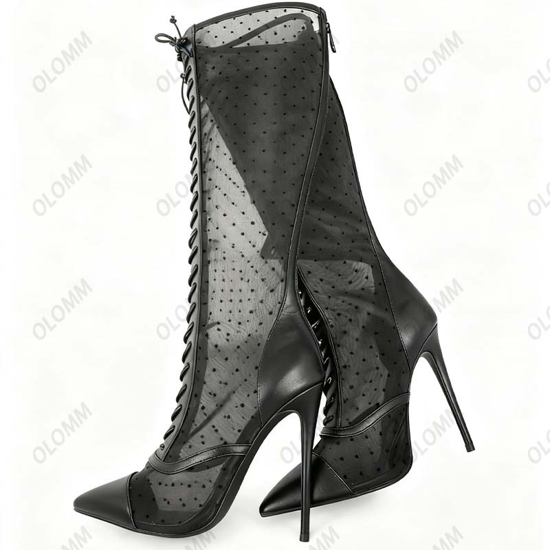 Olomm Artisan Made Botas de ma - Guipure Lace Panel reseña y precio