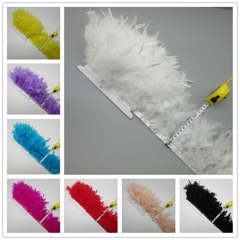 2 yardas de plumas de pavo, pl - Feather Trim Marabou reseña y precio