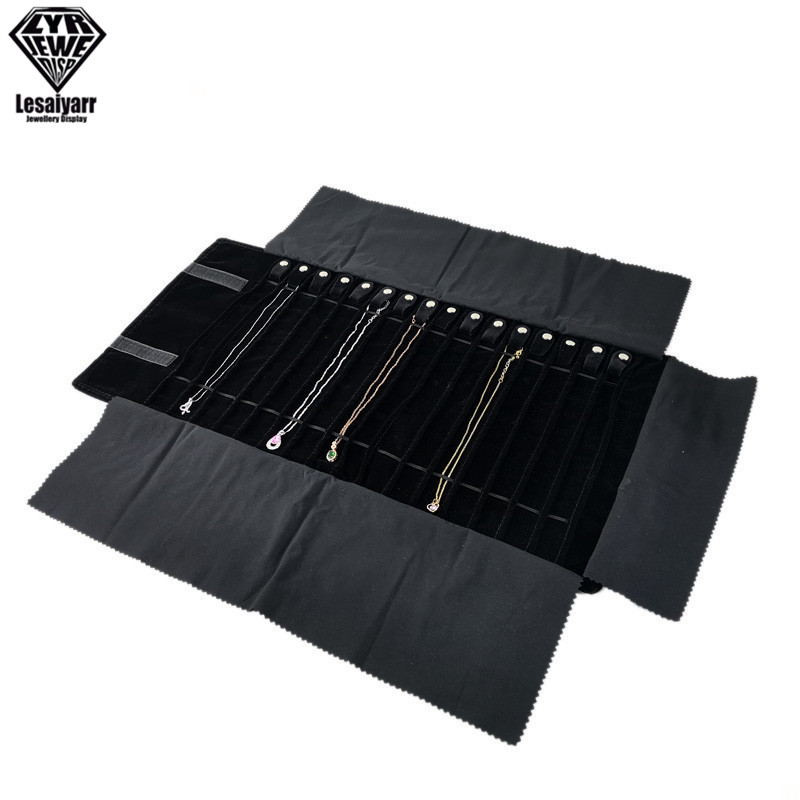 Organizador de joyas de viaje, - Velvet Ribbon Roll reseña y precio