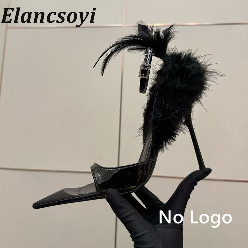 Zapatos de tacón alto con ador - Rhinestone Banding Trim reseña y precio