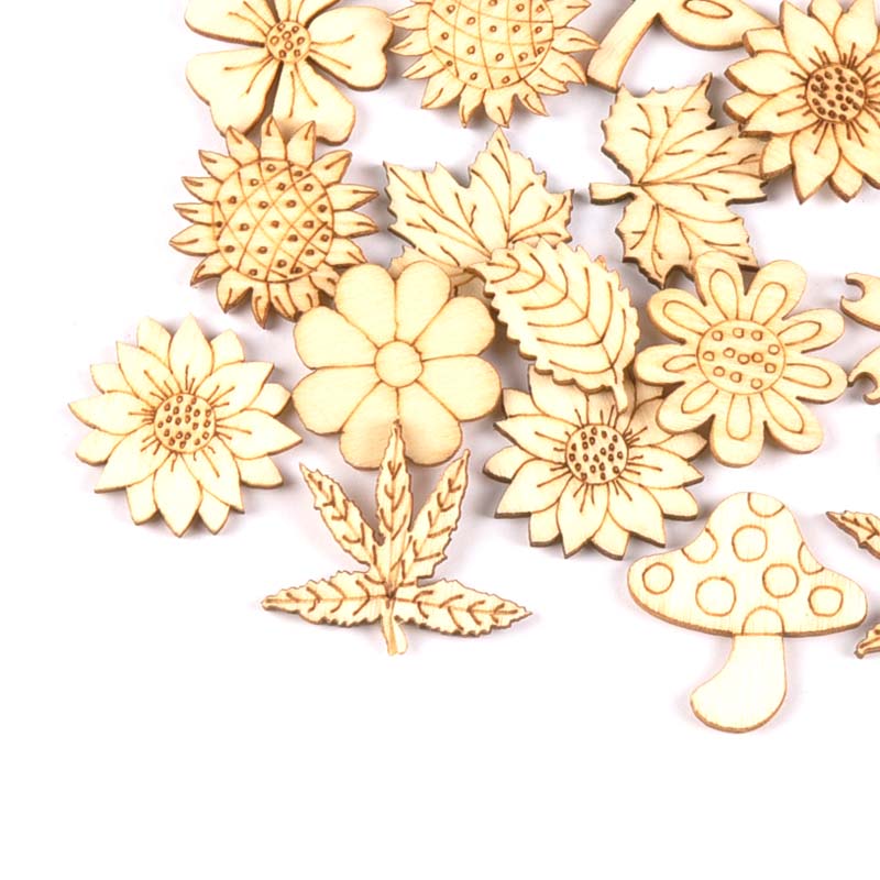 Accesorios de madera Natural p - Embellishments For Scrapbooking reseña y precio