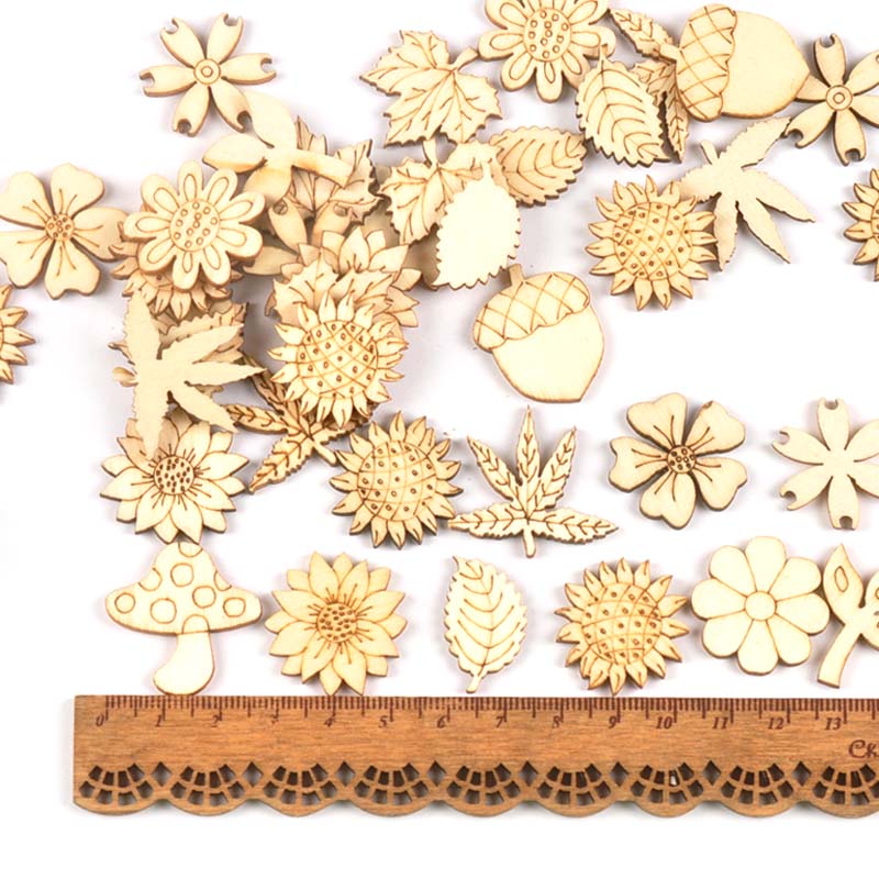 Accesorios de madera Natural p - Embellishments For Scrapbooking reseña y precio