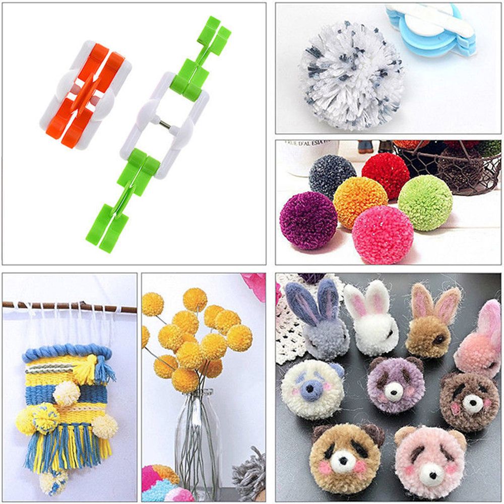 2 unids/lote, Kits de mano art - Pom Pom Maker Tool reseña y precio