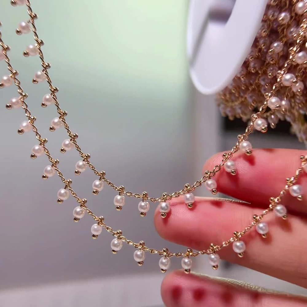 0,5 M 1M perla de imitación bo - Pearl Trim Chain reseña y precio