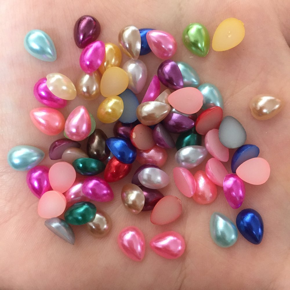 Cuentas de perlas de resina pa - Embellishment Glue Craft reseña y precio