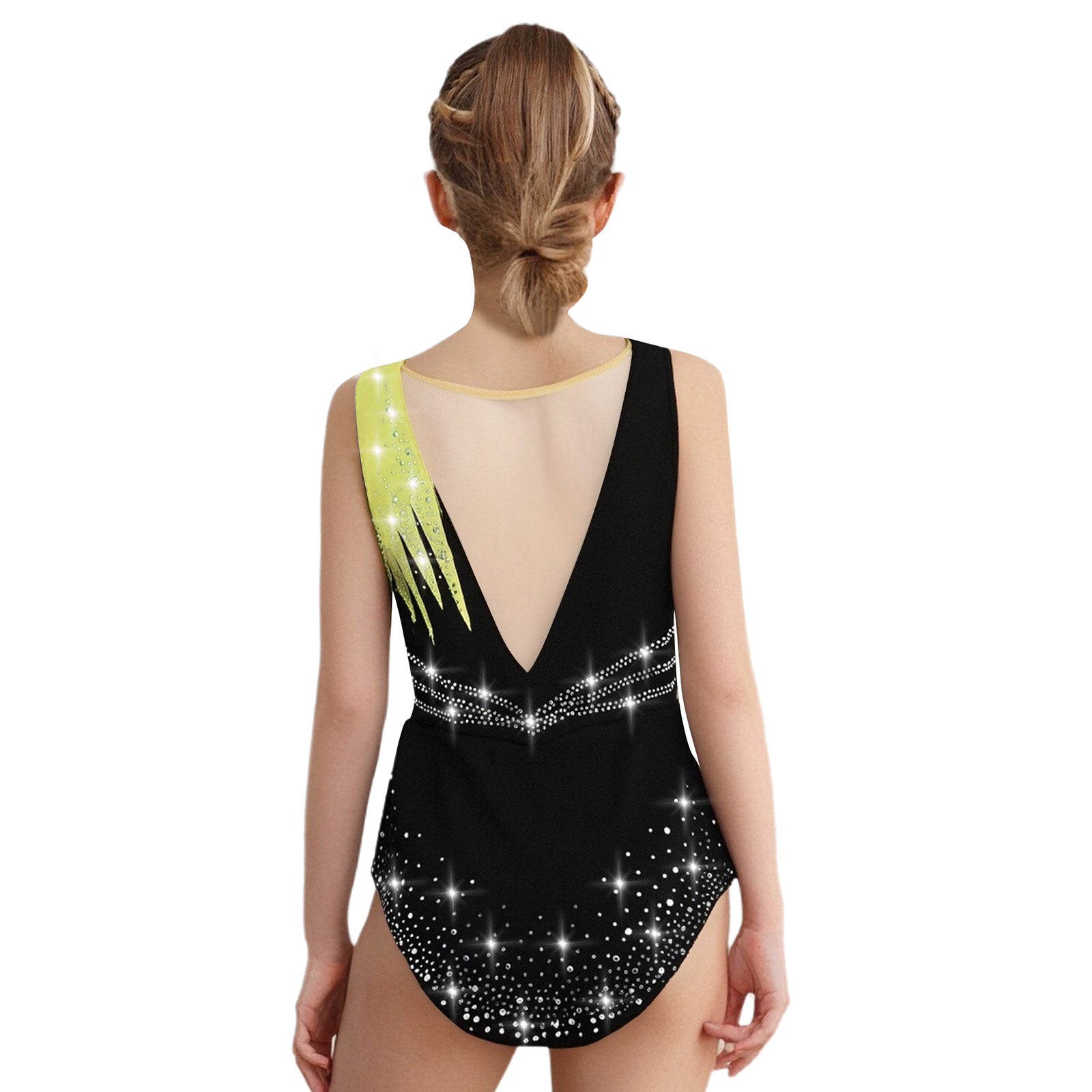 Niños Niñas patinaje artístico - Rhinestone Banding Trim reseña y precio