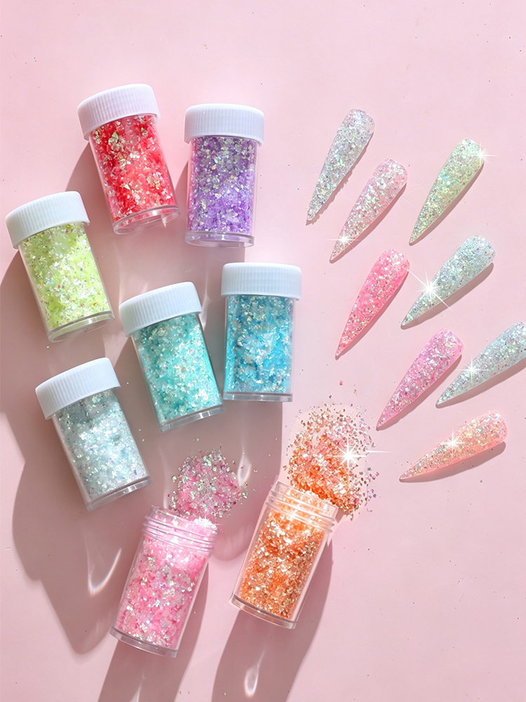 8 Colores de Lentejuelas Holog - Glitter Vinyl Roll reseña y precio