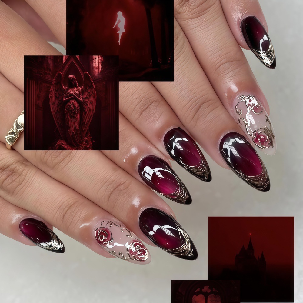 Uñas postizas 3D para mujeres  - Embroidery Embellishments reseña y precio