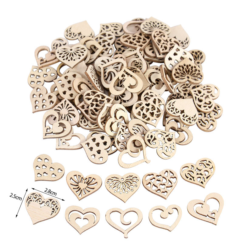 50/100 Uds. Patrón de corazón  - Embellishments For Scrapbooking reseña y precio