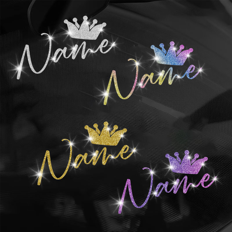 1PC Pegatinas Personalizadas c - Glitter Vinyl Roll reseña y precio