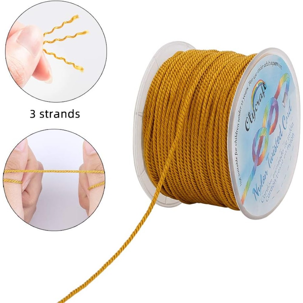 Cordón de nailon satinado tren - Cord Trim Twisted reseña y precio