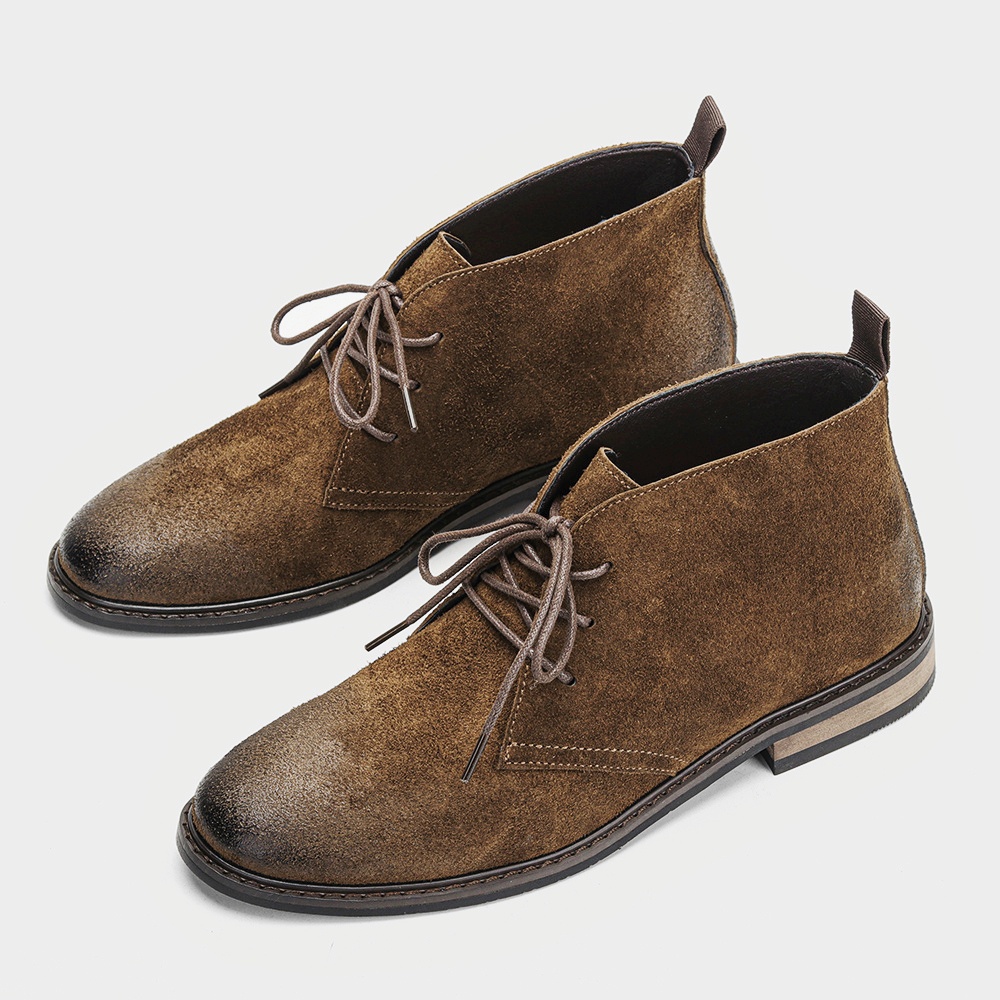 Botas de Cuero Retro Cómodas,  - Guipure Lace Panel reseña y precio