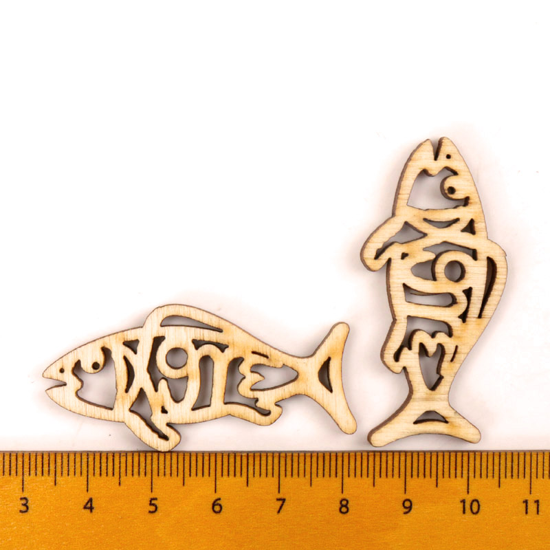Pintura de madera con forma de - Embellishments For Scrapbooking reseña y precio