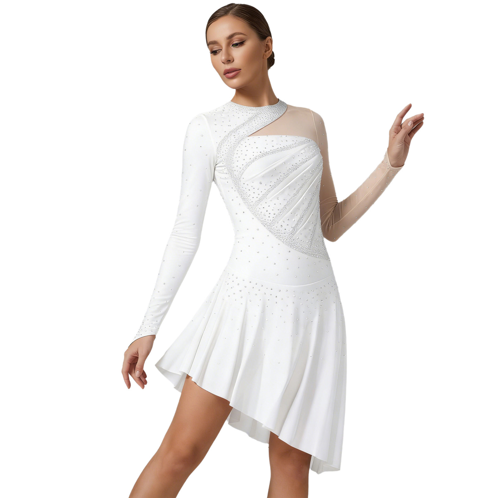 Traje de Ballet para Mujer, Da - Rhinestone Banding Trim reseña y precio