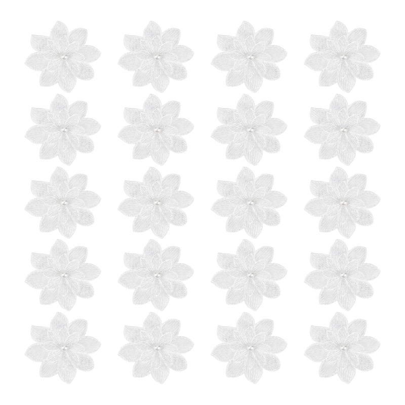 Paquete 20 parches decorativos - Applique Patch Flower reseña y precio