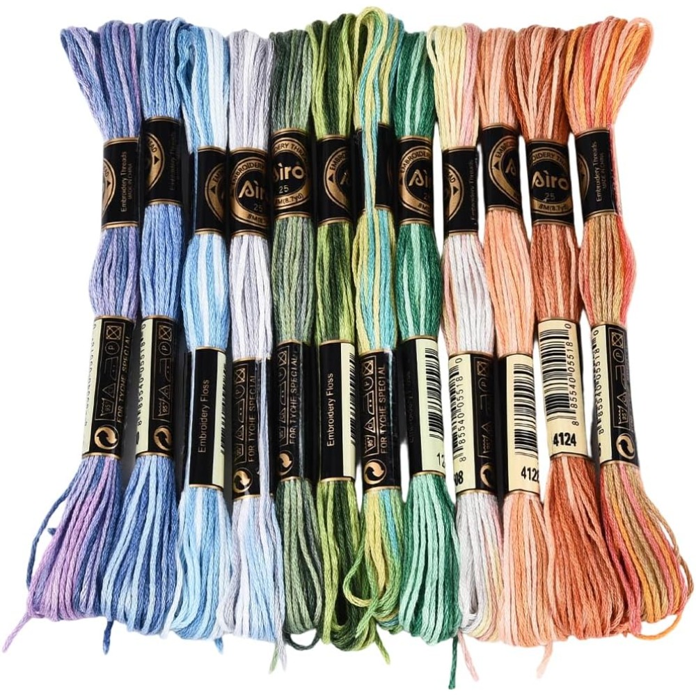 12 rollos de hilo de bordar de - Embroidery Embellishments reseña y precio