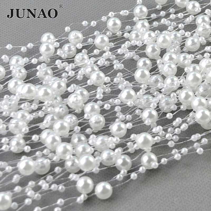 JUNAO 20 metros 3 + 8mm cuenta - Pearl Trim Chain reseña y precio
