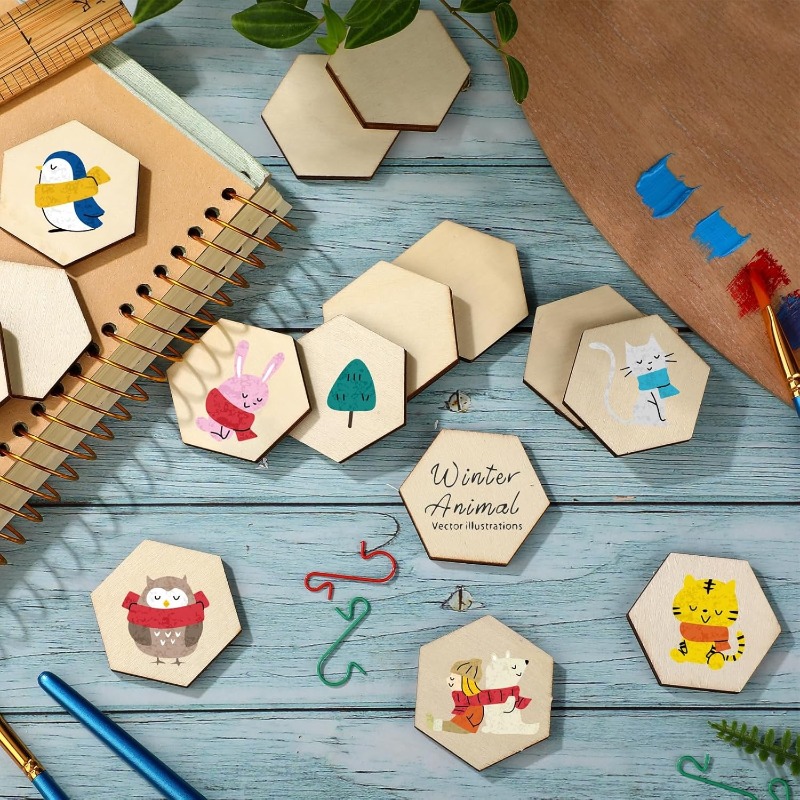 50 Uds. De piezas hexagonales  - Embellish Craft reseña y precio