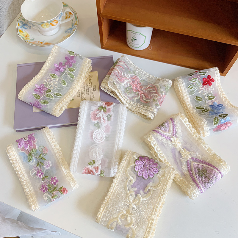 Cinta de flores bordada de enc - Lace Ribbon Trim reseña y precio