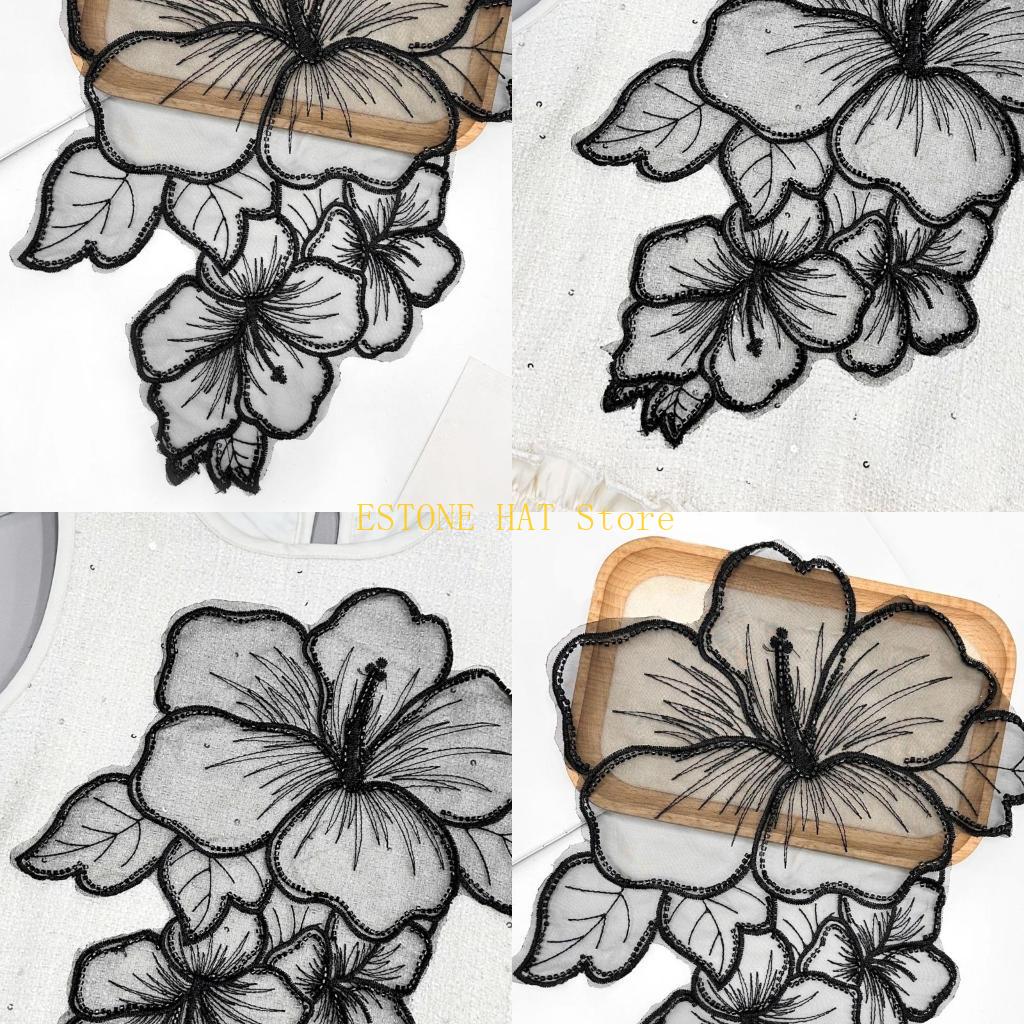 Parches costura florales 49MF, - Applique Patch Flower reseña y precio
