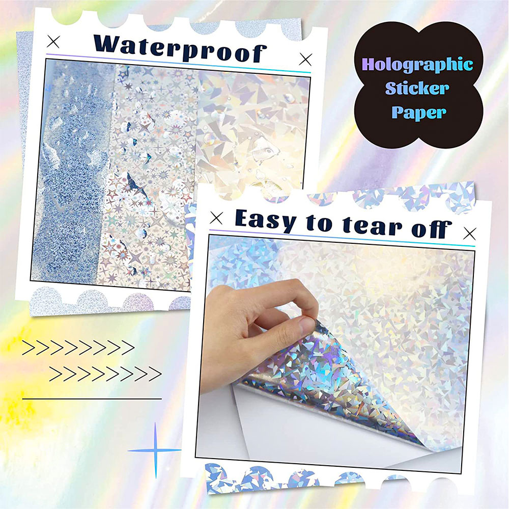 Pegatinas autoadhesivas con pu - Glitter Vinyl Roll reseña y precio