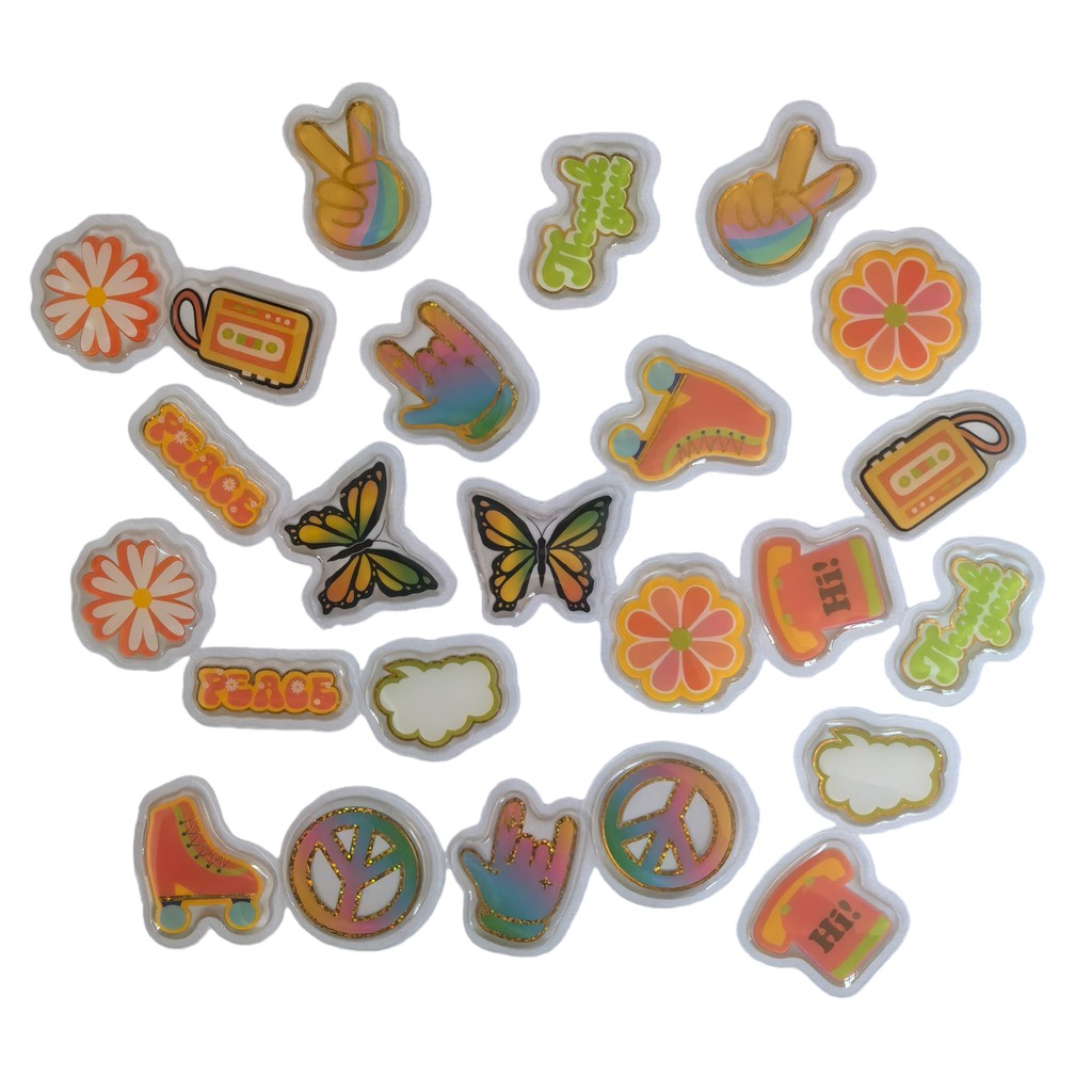 45 pegatinas epoxi adorables,  - Craft Embellishment World reseña y precio