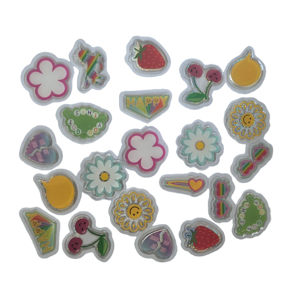 45 pegatinas epoxi adorables,  - Craft Embellishment World reseña y precio