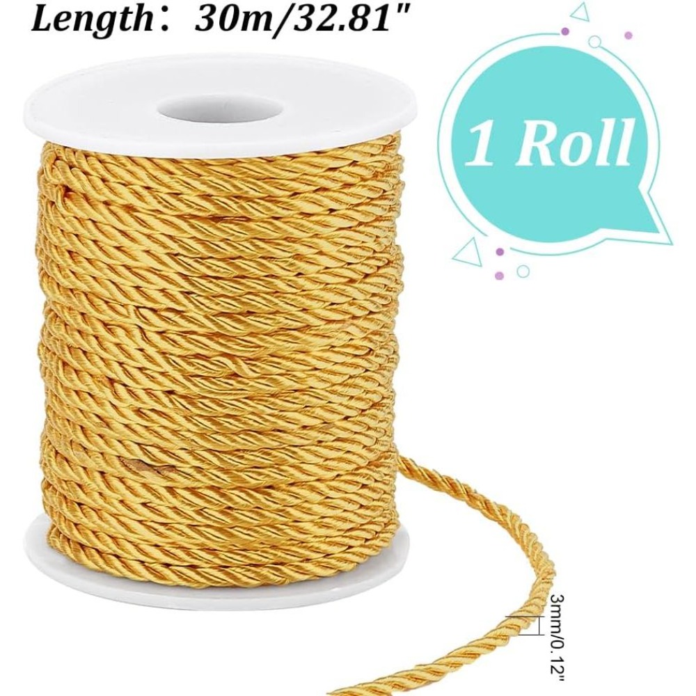 1 Rollo de 32 Yardas de Cordón - Cord Trim Twisted reseña y precio
