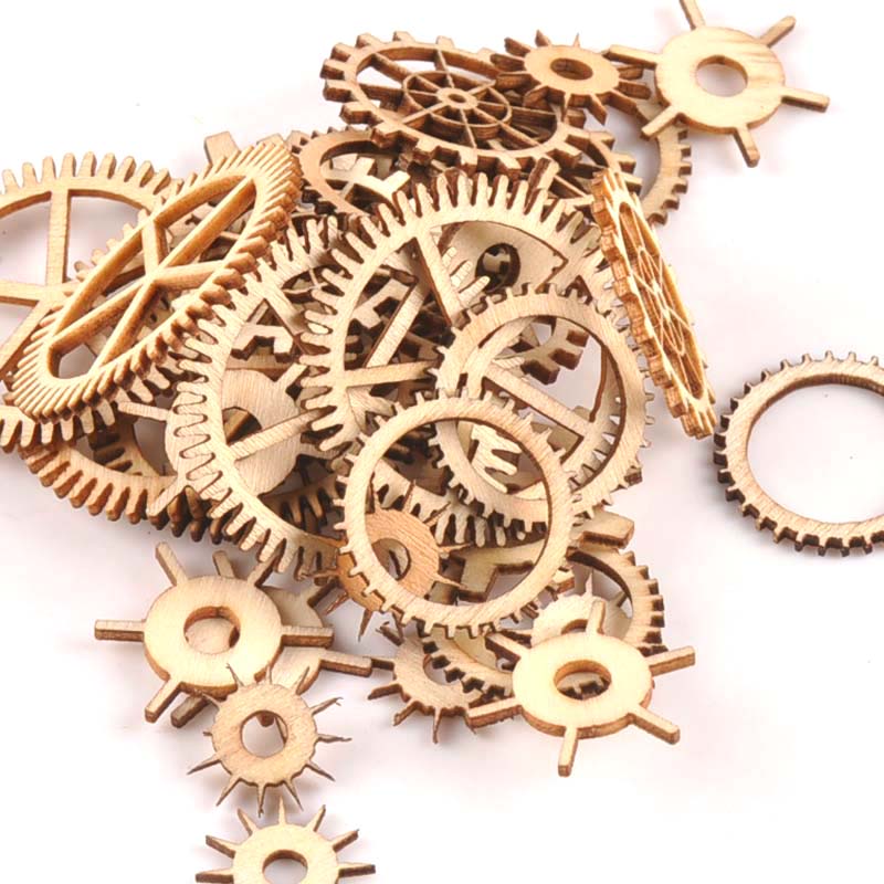 Rueda de engranaje de madera s - Embellishments For Scrapbooking reseña y precio