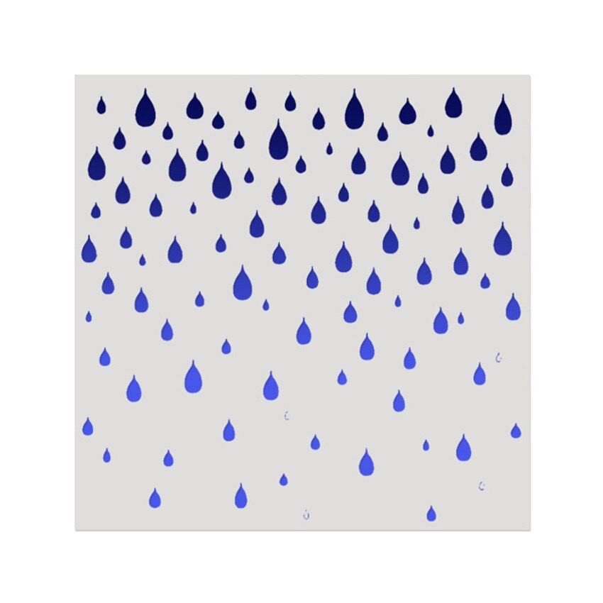 15*15 gotas de lluvia plantill - Embellishments For Scrapbooking reseña y precio