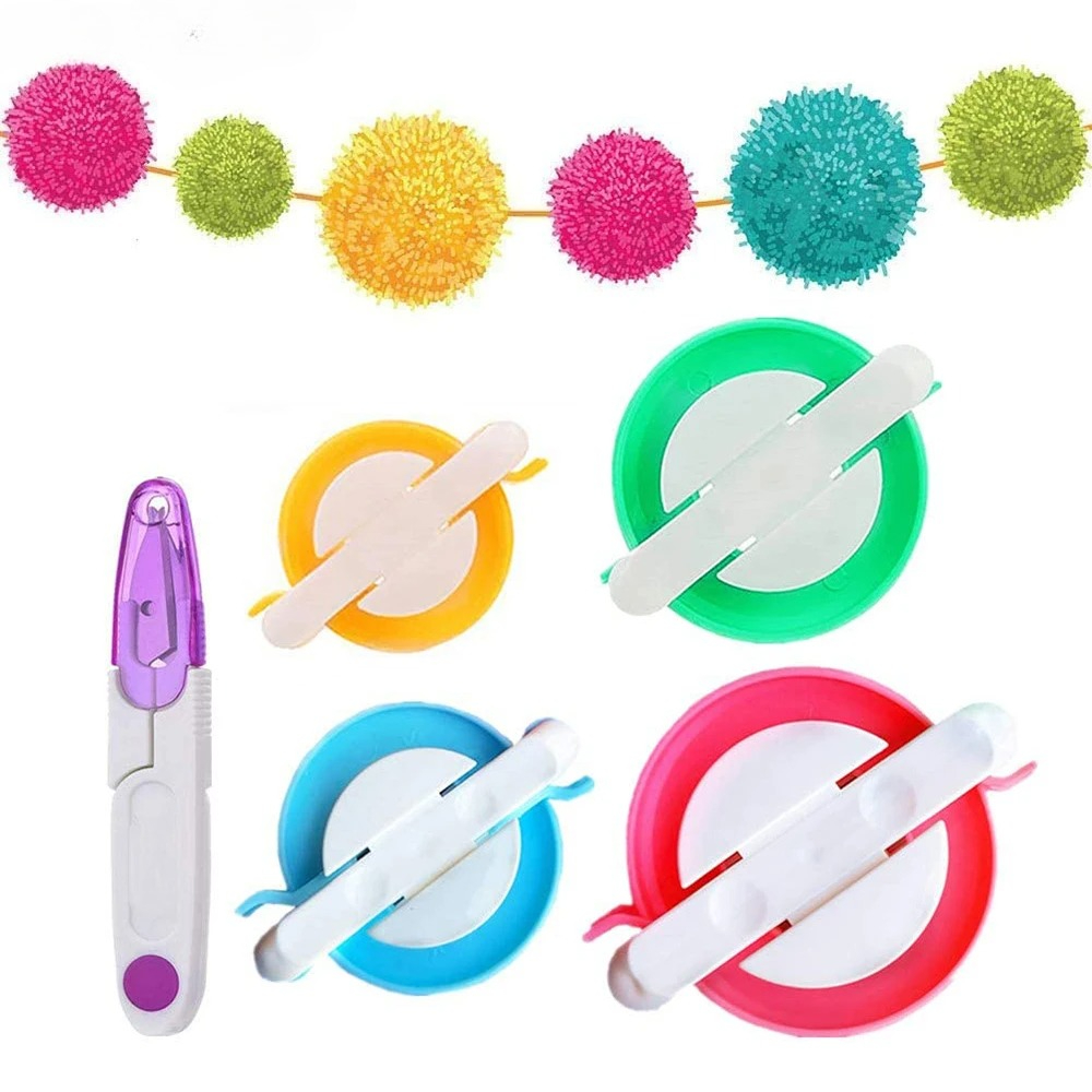 Kit para hacer pompones de 4 t - Pom Pom Maker Tool reseña y precio