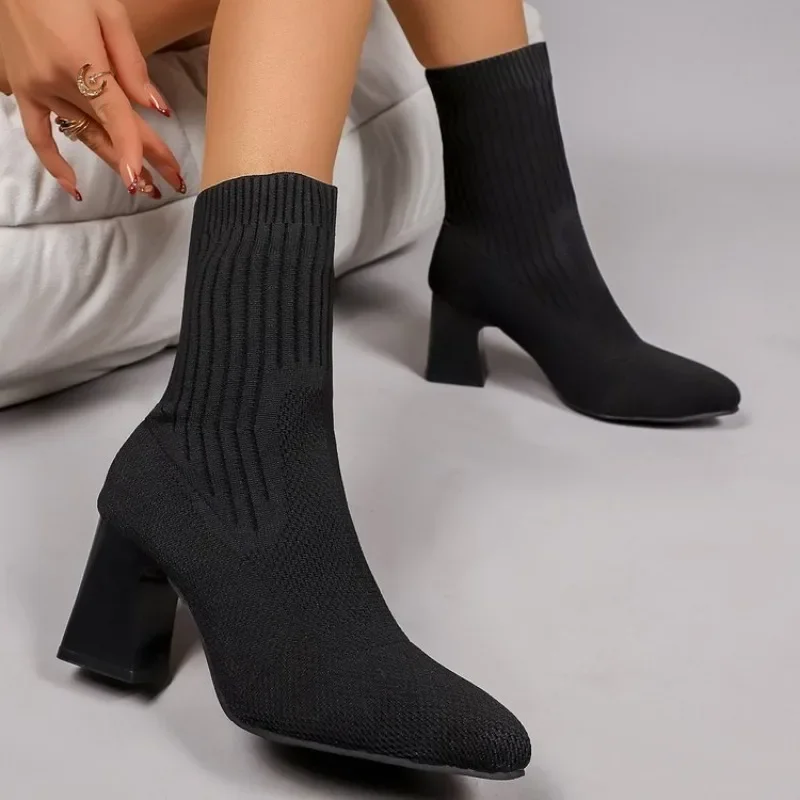 Botines de Punto para Mujer, c - Embellish Knit reseña y precio