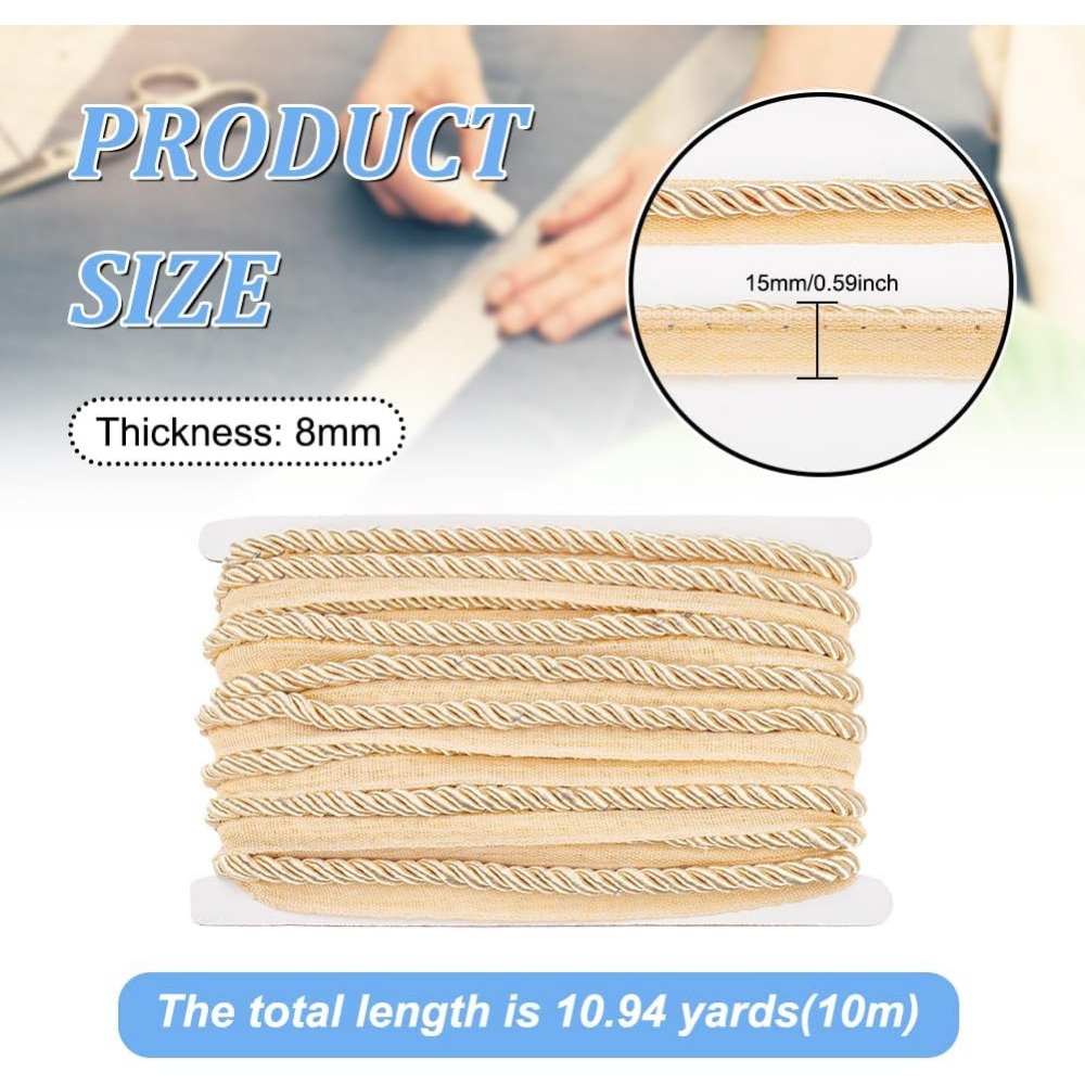 Adorno de cordón de labio tren - Cord Trim Twisted reseña y precio