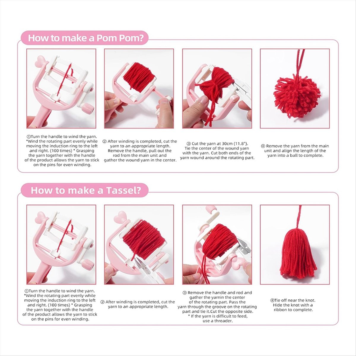 Juego de Herramientas para Hac - Pom Pom Maker Tool reseña y precio